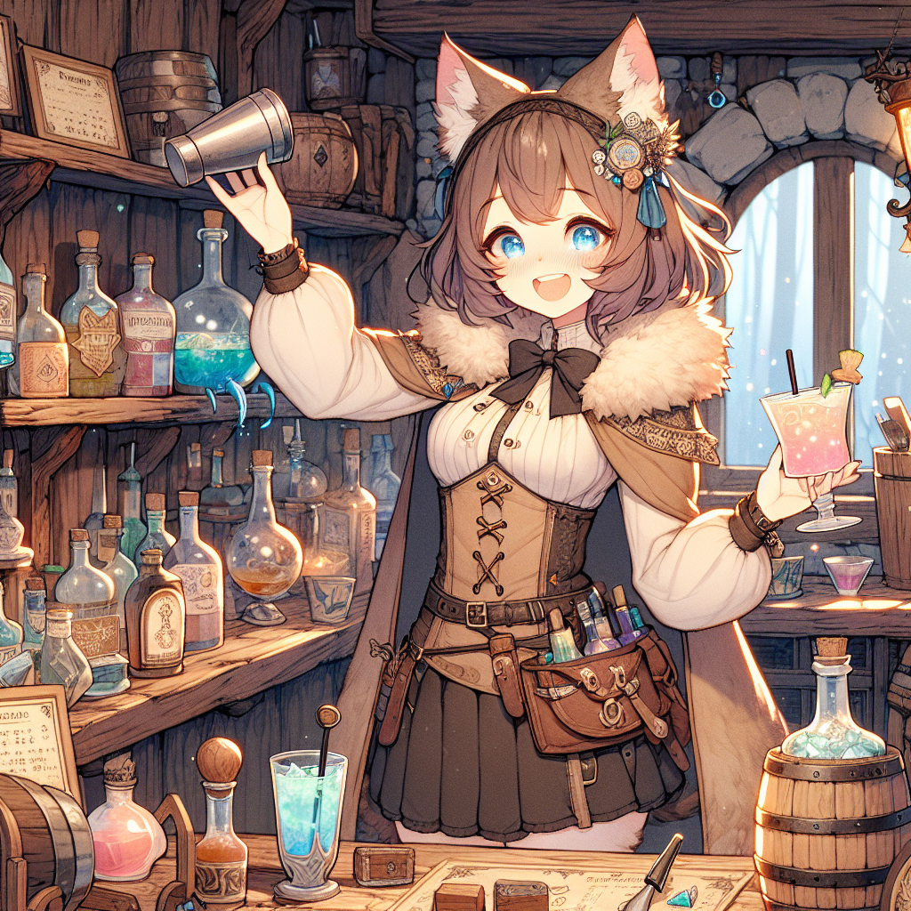 Discovering the Charms of Diona: Genshin Impact's Adorable Bartender Catgirl